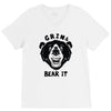 grin and bear it V-Neck Tee
