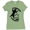 cat versus cucumber Ladies Fitted T-Shirt