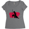 Wolf And Lady Women's Triblend Scoop T-shirt