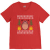 totoro ugly christmas V-Neck Tee