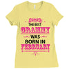 The Best Grammy Was Born In February Ladies Fitted T-Shirt