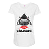[granma name]proud grandma graduate 2018 Maternity Scoop Neck T-shirt