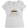 snow merry christmas Women's Triblend Scoop T-shirt