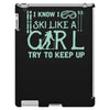 i ski like a girl iPad 3 and 4 Case