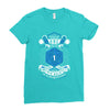 Natural 1   Orc Blue Edition Ladies Fitted T-Shirt