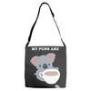 My Puns Are Adjustable Strap Totes