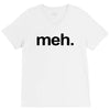 meh geek nerd t shirt funny humor retro V-Neck Tee