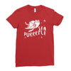 sea turtle cat Ladies Fitted T-Shirt