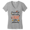 my favorite season is the fall of the patriarchy Women's V-Neck T-Shirt