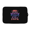 only the best dads get promoted to papa Laptop sleeve