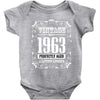 vintage made in 1963 perfectly aged a living legend Baby Bodysuit