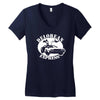 delorean express  funny Women's V-Neck T-Shirt