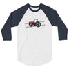 case ih red tractor boy comin' through 3/4 Sleeve Shirt