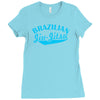 brazilian jiu jitsu  mma boxen fight Ladies Fitted T-Shirt
