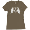 wings letter a Ladies Fitted T-Shirt