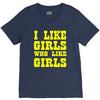 i like girls who like girls V-Neck Tee