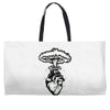 heart and nuclear explosion Weekender Totes
