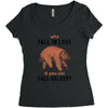 Why Fall In Love If You Can Fall Aslepp Women's Triblend Scoop T-shirt