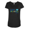 happy father day Maternity Scoop Neck T-shirt