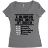 always give 100 percent Women's Triblend Scoop T-shirt