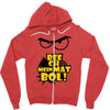 beech mein mat bol Zipper Hoodie