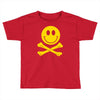smiley pirate skull and crossbones Toddler T-shirt