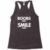 boobs real smile fake Racerback Tank