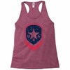 land of the free shield Racerback Tank