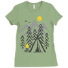 camp fire Ladies Fitted T-Shirt