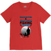 Grandfather &amp; Grandson Fishing Partners ForLife V-Neck Tee