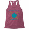 IT'S NEVER A CRIME TO EXIST Franky  One Piece Racerback Tank