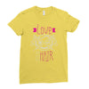 love hair stylist Ladies Fitted T-Shirt