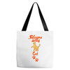 Sleeps With Cat Tote Bags