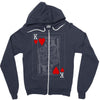 king of hearts playing card Zipper Hoodie