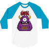 happy birthday monster 3/4 Sleeve Shirt