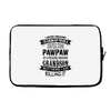Super Cool Pawpaw Of A Freaking Awesome Grandson Laptop sleeve