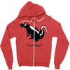 rat skunk Zipper Hoodie