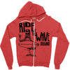 ride the wave california Zipper Hoodie