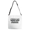 myspace stalker Adjustable Strap Totes