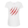 red strong Maternity Scoop Neck T-shirt