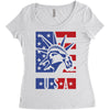 usa 2 Women's Triblend Scoop T-shirt