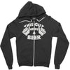this guy needs a beer Zipper Hoodie