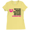 U=U Undetectable = Untransmittable Ladies Fitted T-Shirt