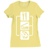 v2 eat sleep fish Ladies Fitted T-Shirt