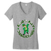DABBİNG LEPRECHAUN Women's V-Neck T-Shirt