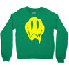 melting acid smiley face Crewneck Sweatshirt