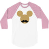 mickey mouse moustache 3/4 Sleeve Shirt