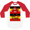 Ugandan Knuckles 3/4 Sleeve Shirt