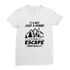 It's Not Just A Hobby It Is My Escape From Reality Ladies Fitted T-Shirt
