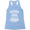 Super Cool Gran Of A Freaking Awesome Granddaughter Racerback Tank